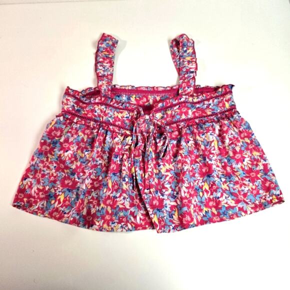 B.O.G. Collective Pink Floral Print Tank Top Blouse size Medium - Picture 6 of 8